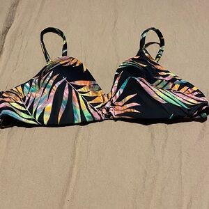 Shade & Shore Multicolor Tropical Bikini Top